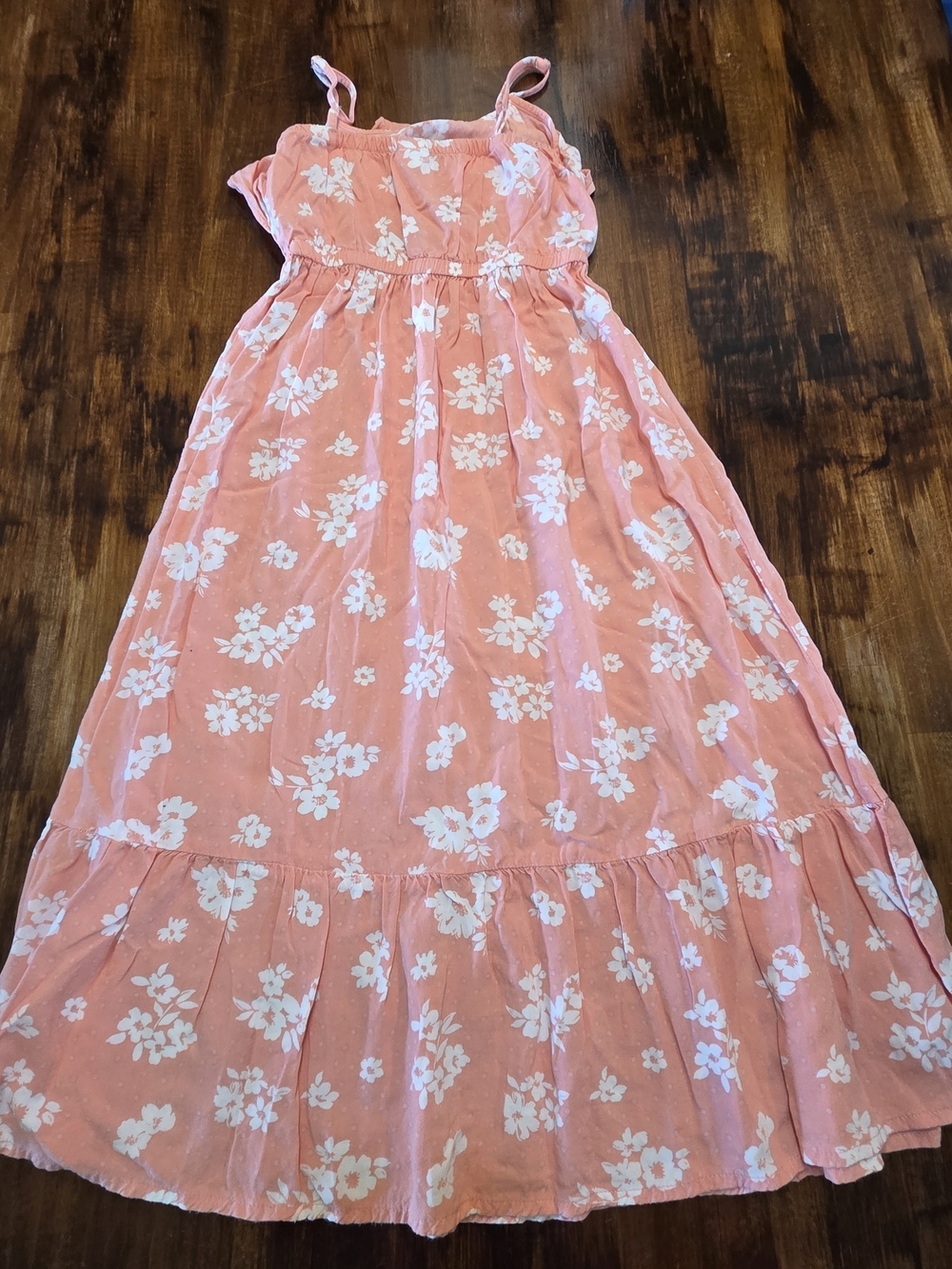 Peyton & Parker Women's XS Coral Cottage Floral Dress Matching Mini XS Dress - Picture 9 of 9